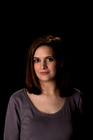 female portrait "black background"