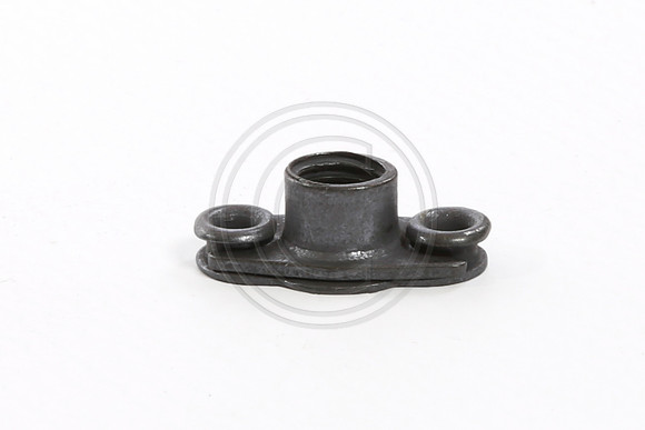 Nut plate on a white background