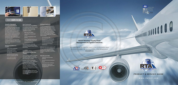 RTA Brochure - Cover and reverse side pages.