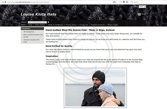 Hats website screenshot